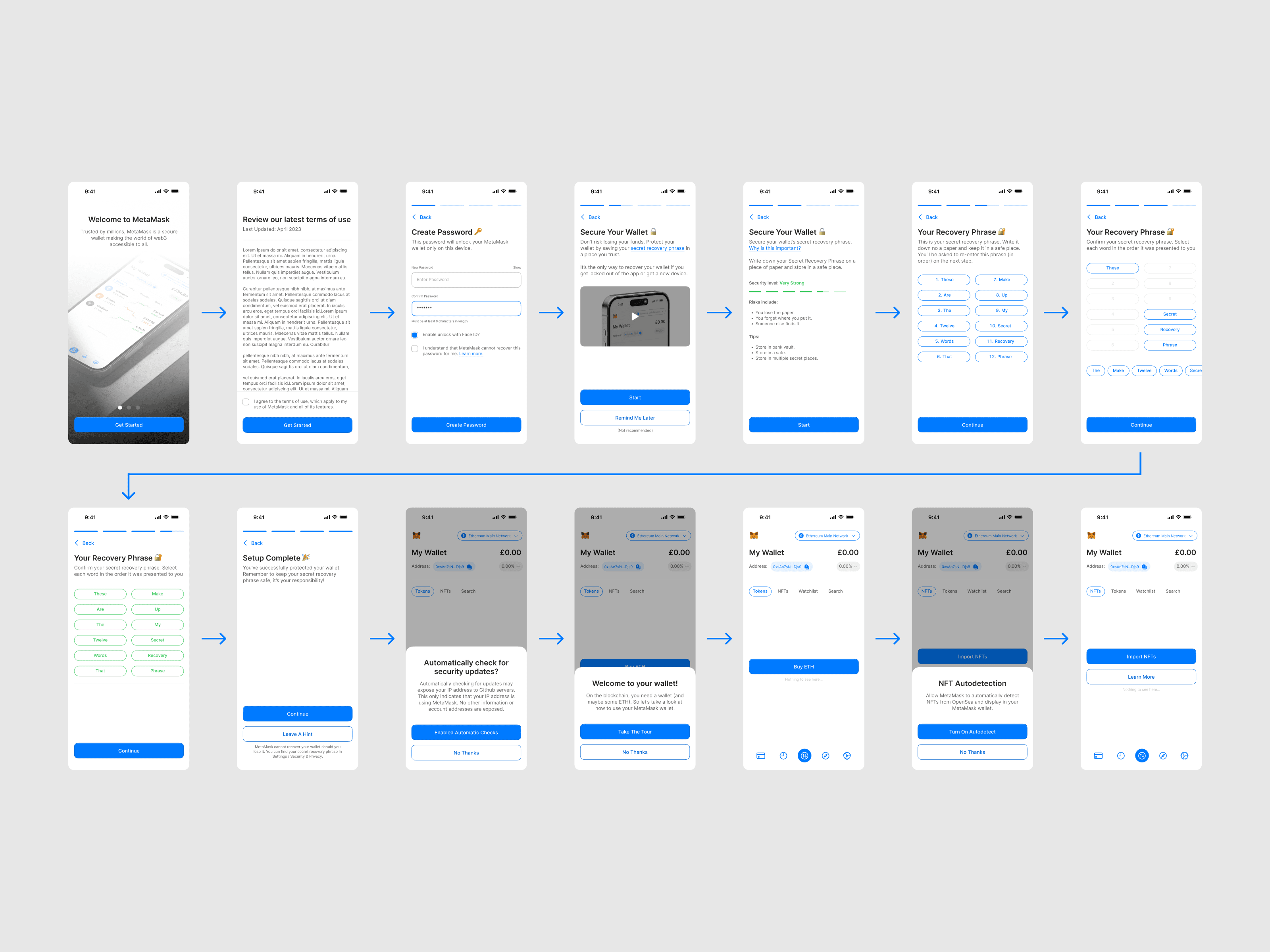 MetaMask onboarding redesign – 6