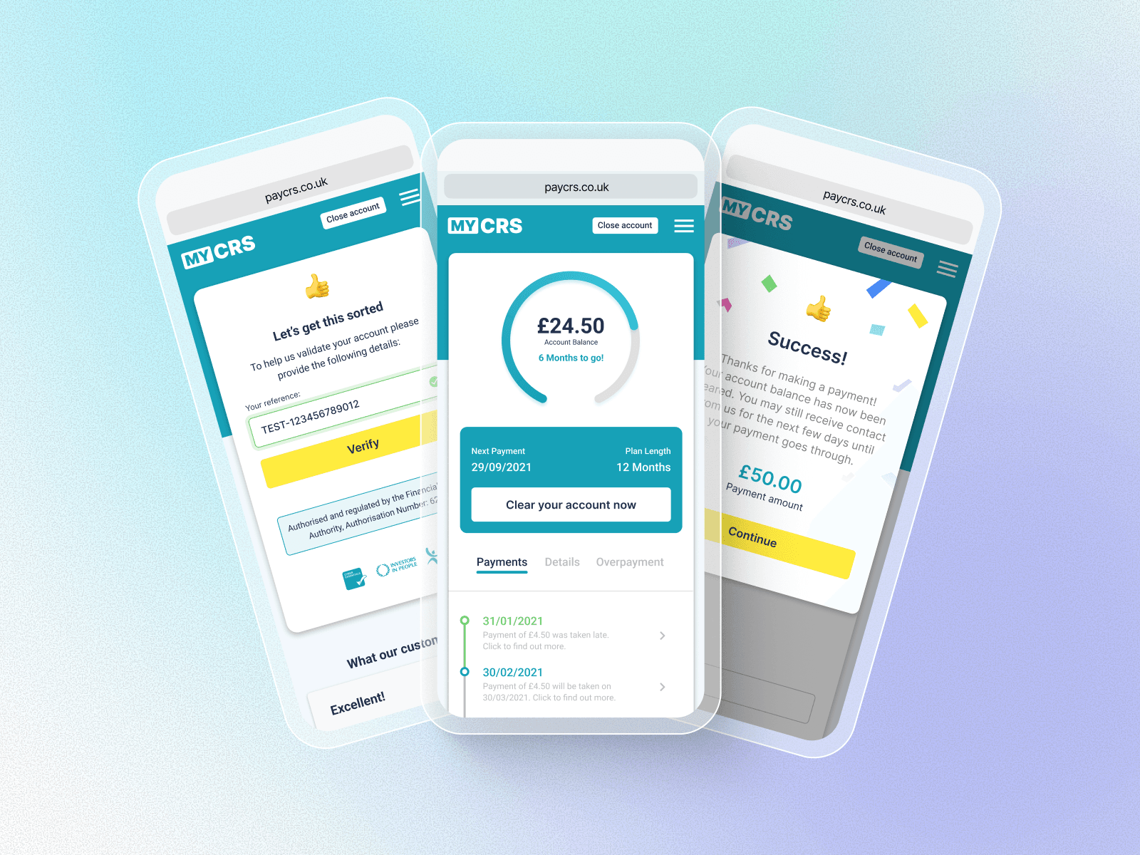 MYCRS homepage